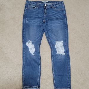 Top shop Lucas distressed skinny denim